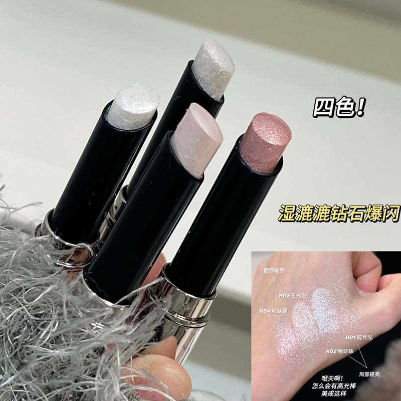 Contour Palette Stick - Sprankelende waterdichte oogschaduw markeerstift stift roze