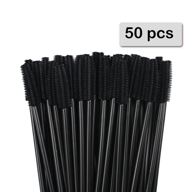Beauty Makeup Women - 50 stuks siliconen mascara-applicators, wegwerpbare wimperborstels,