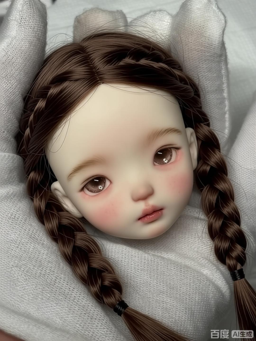 Beauty No Makeup - 1/6 Schaal SD BJD Poppenhoofd -